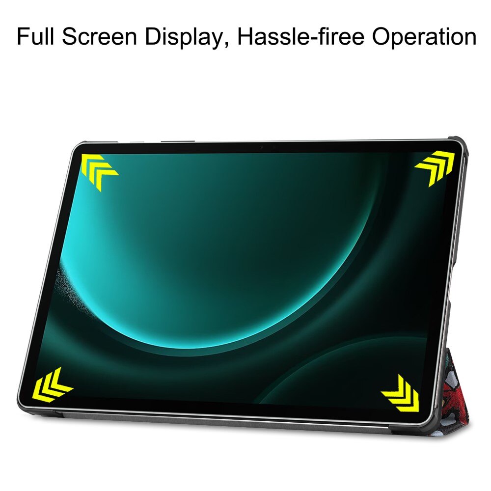 Cover Tri-Fold Samsung Galaxy Tab S9 FE Plus Multi colore/motivo