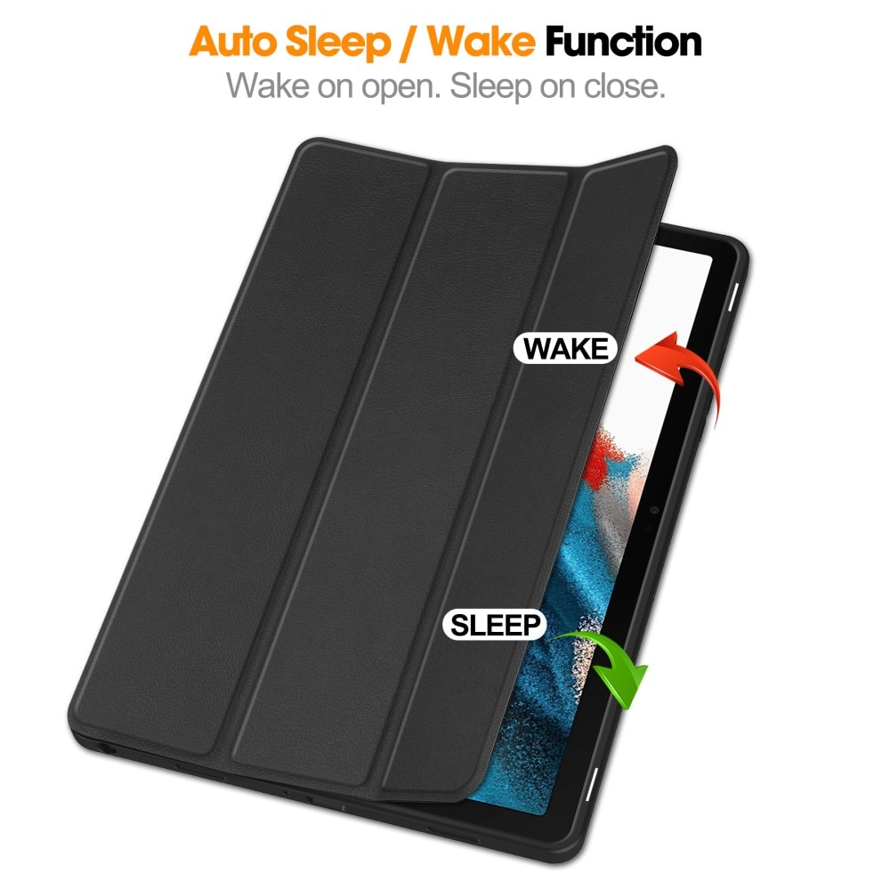 Cover Tri-Fold con portapenne Samsung Galaxy Tab A9 Plus Nero