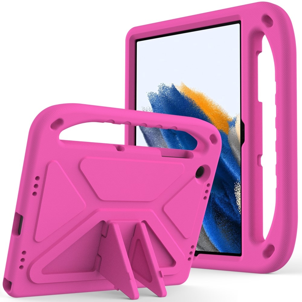 Custodia EVA con maniglia per bambini per Samsung Galaxy Tab A9 Plus rosa