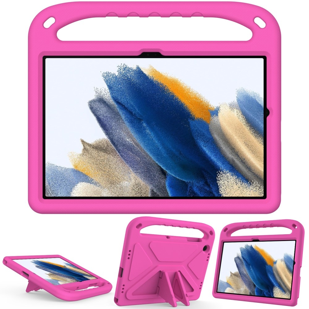 Custodia EVA con maniglia per bambini per Samsung Galaxy Tab A9 Plus rosa