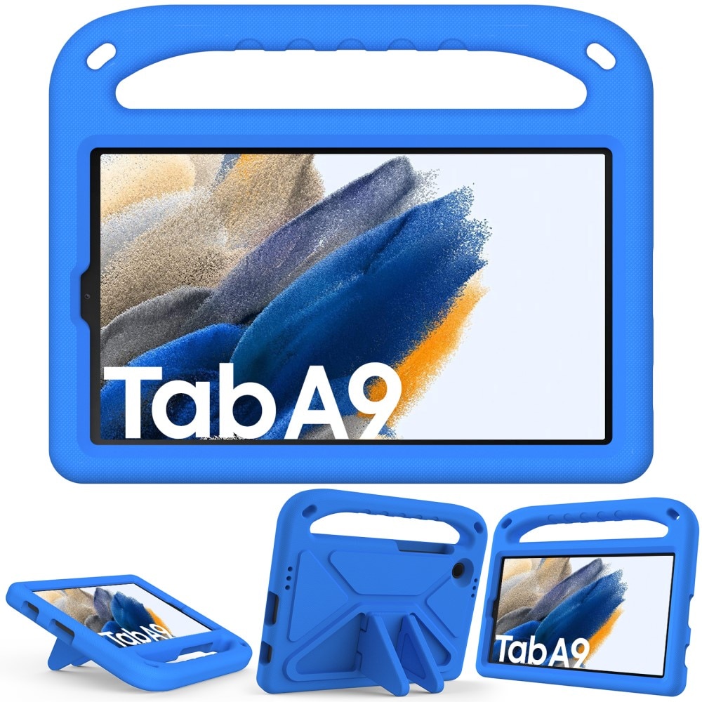 Custodia EVA con maniglia per bambini per Samsung Galaxy Tab A9 blu