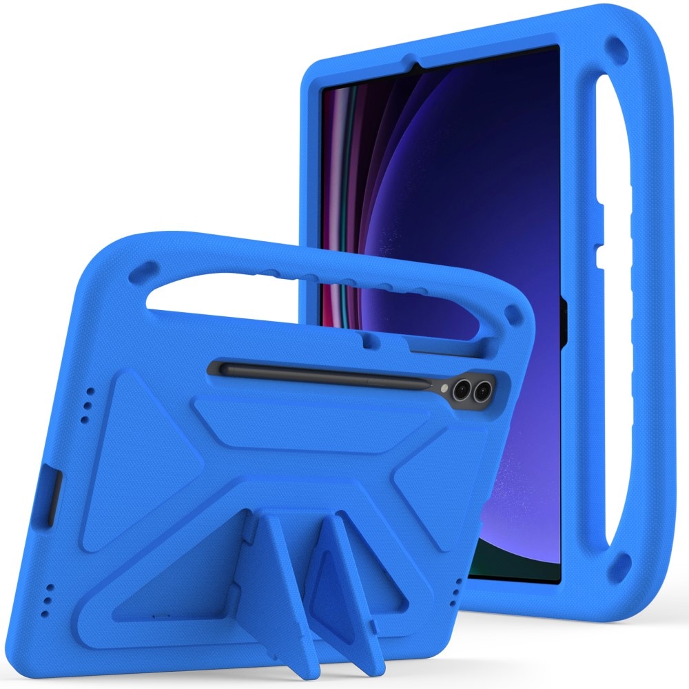 Custodia EVA con maniglia per bambini per Samsung Galaxy Tab S9 FE Plus blu