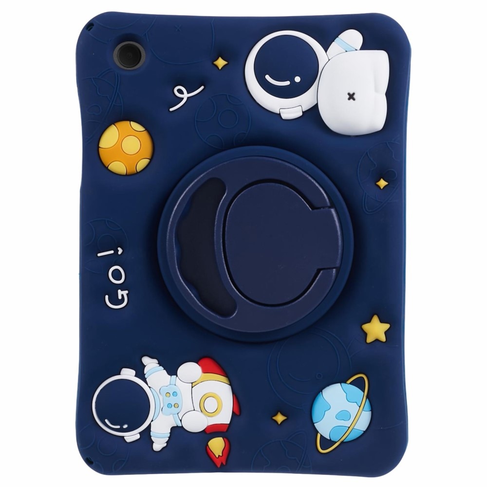 Cover con supporto e tracolla Astronauta Samsung Galaxy Tab A8 blu