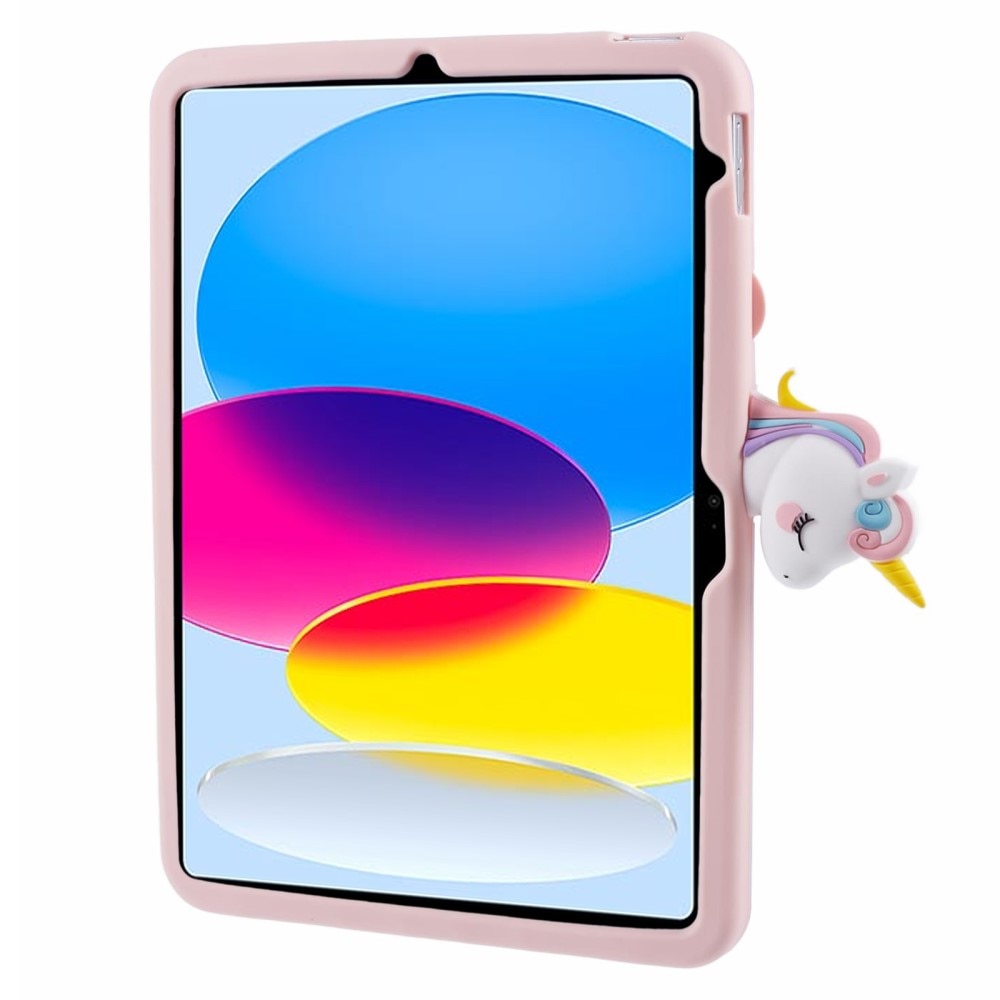 Cover con supporto Unicorno iPad 10.9 10th Gen (2022) rosa