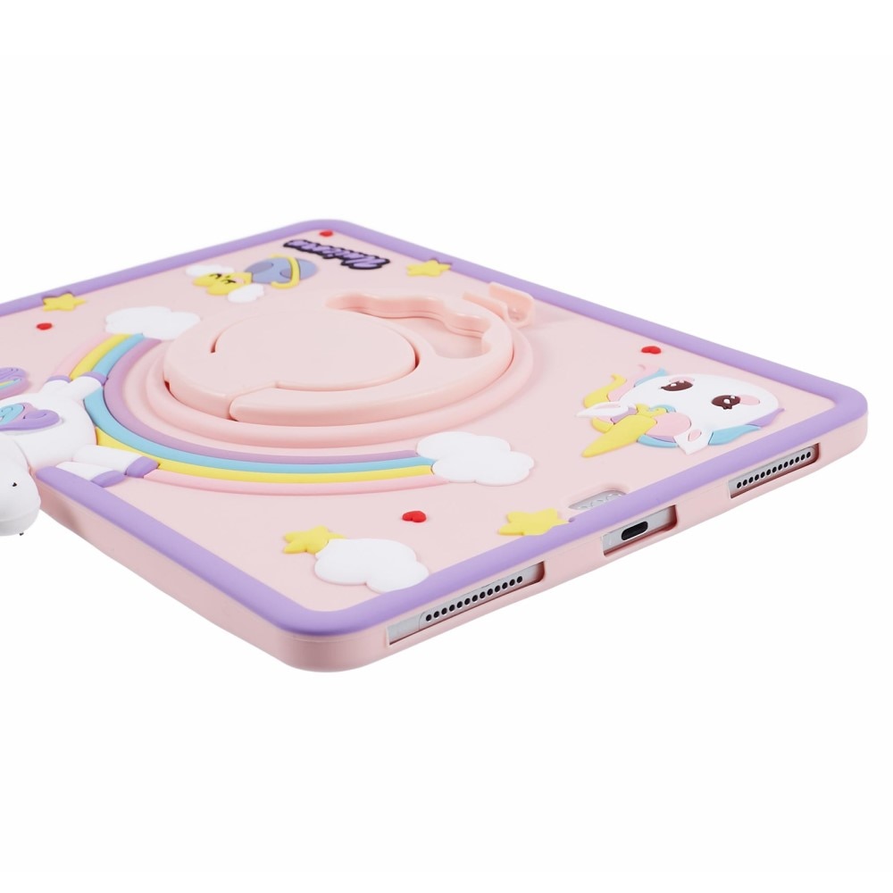Cover con supporto Unicorno iPad Air 10.9 5th Gen (2022) rosa