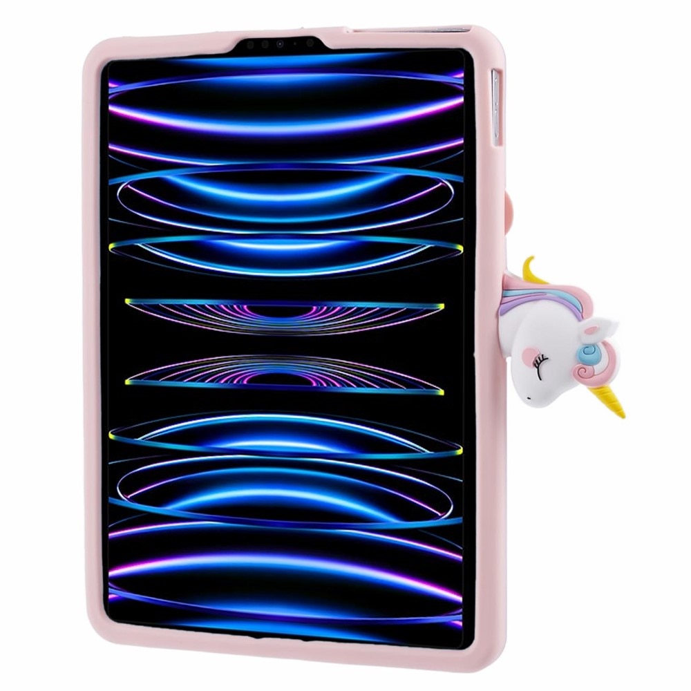 Cover con supporto Unicorno iPad Air 10.9 4th Gen (2020) rosa