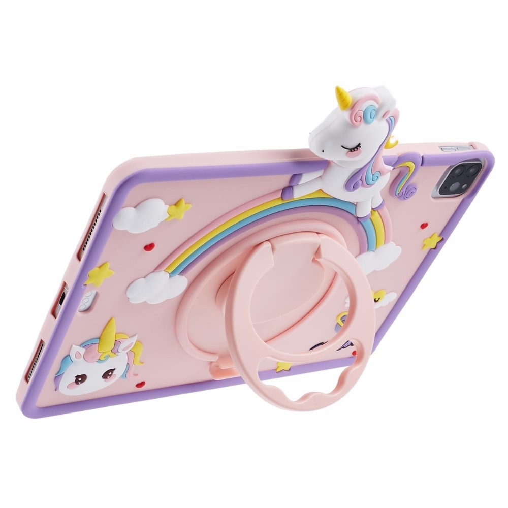 Cover con supporto Unicorno iPad Air 10.9 4th Gen (2020) rosa