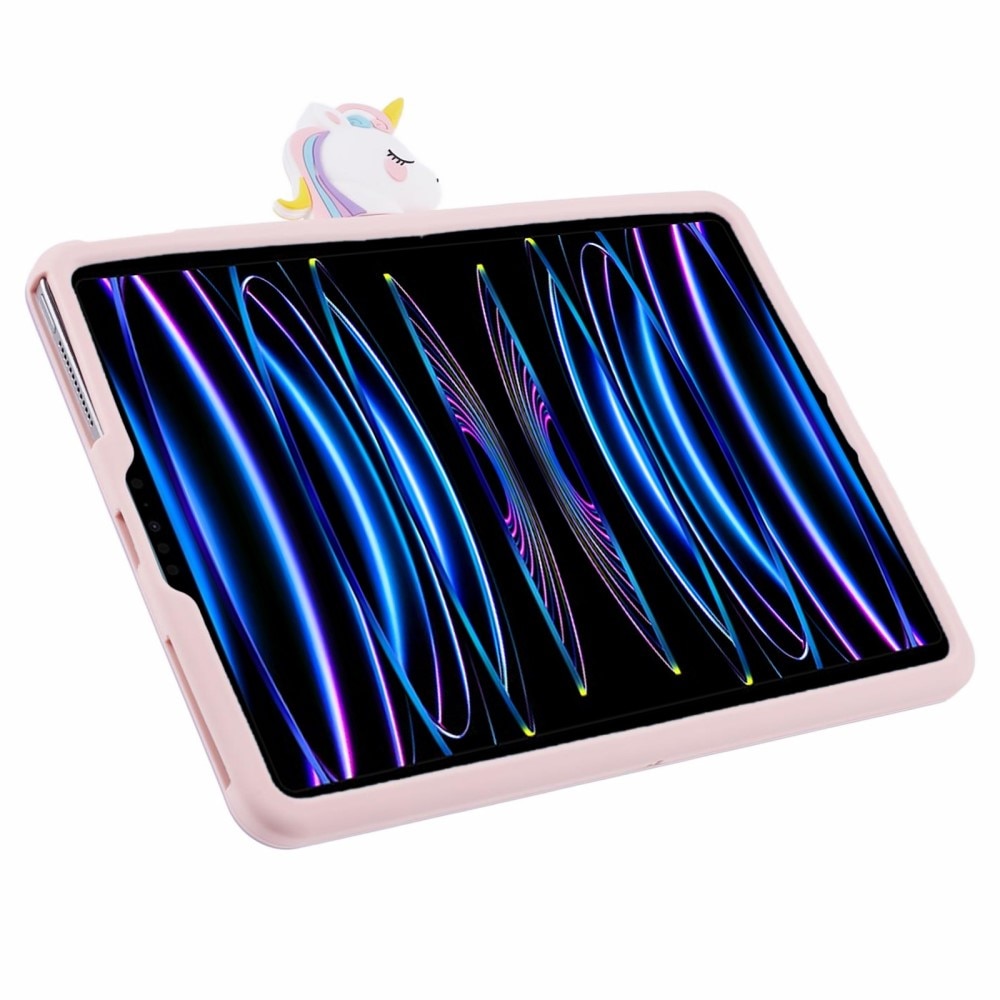 Cover con supporto Unicorno iPad Air 10.9 5th Gen (2022) rosa