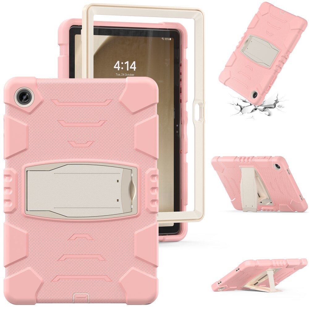 Custodia ibrida antiurto con supporto Samsung Galaxy Tab A9 Plus rosa