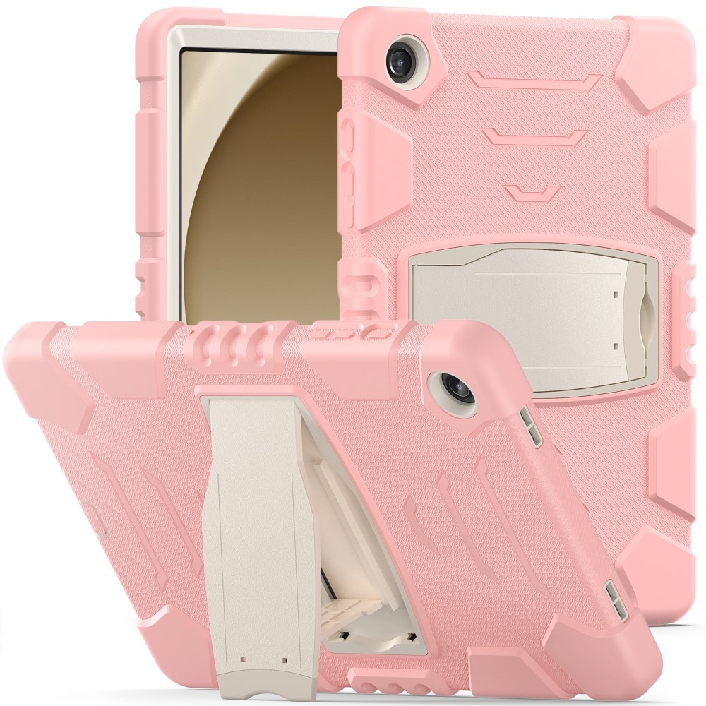 Custodia ibrida antiurto con supporto Samsung Galaxy Tab A9 Plus rosa