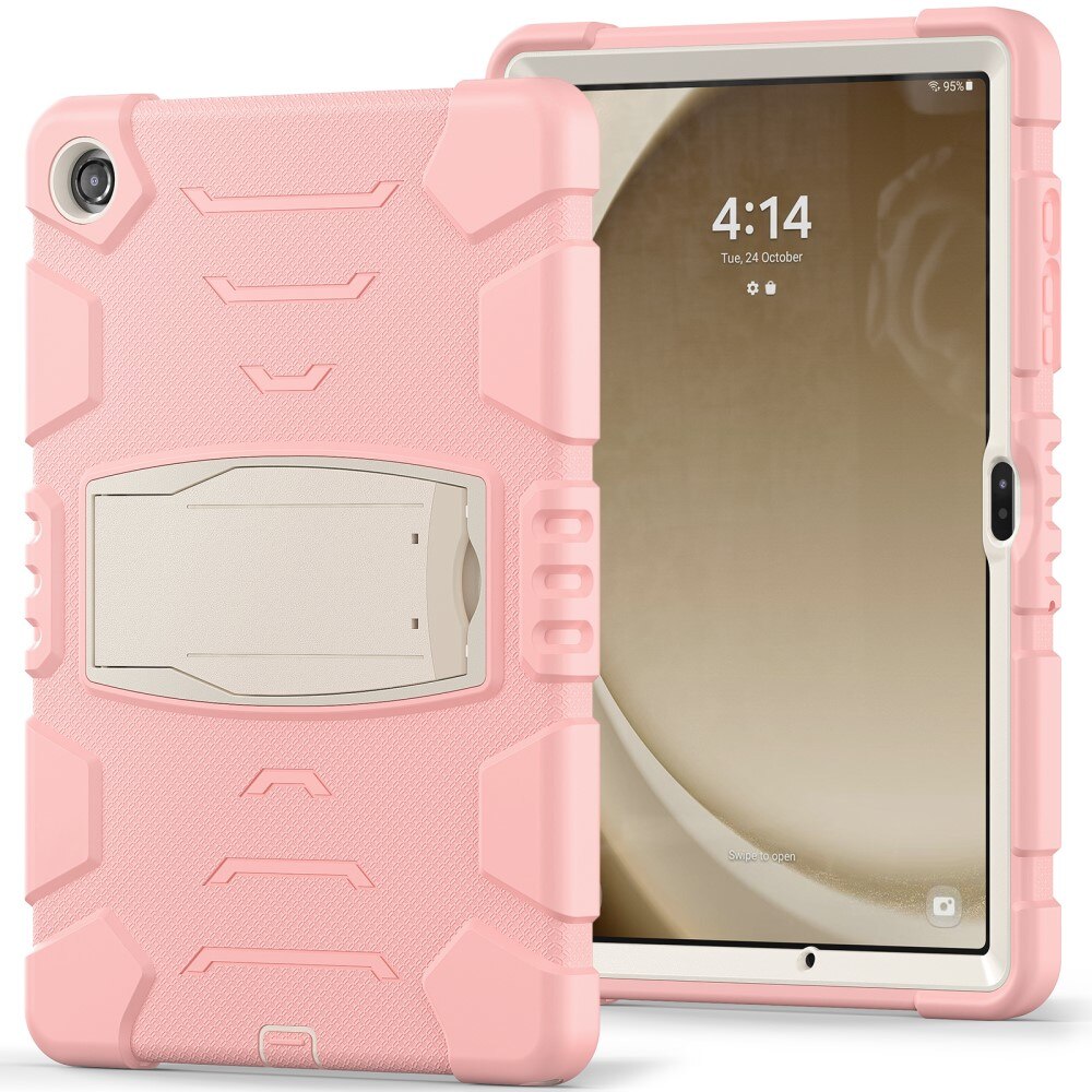 Custodia ibrida antiurto con supporto Samsung Galaxy Tab A9 Plus rosa