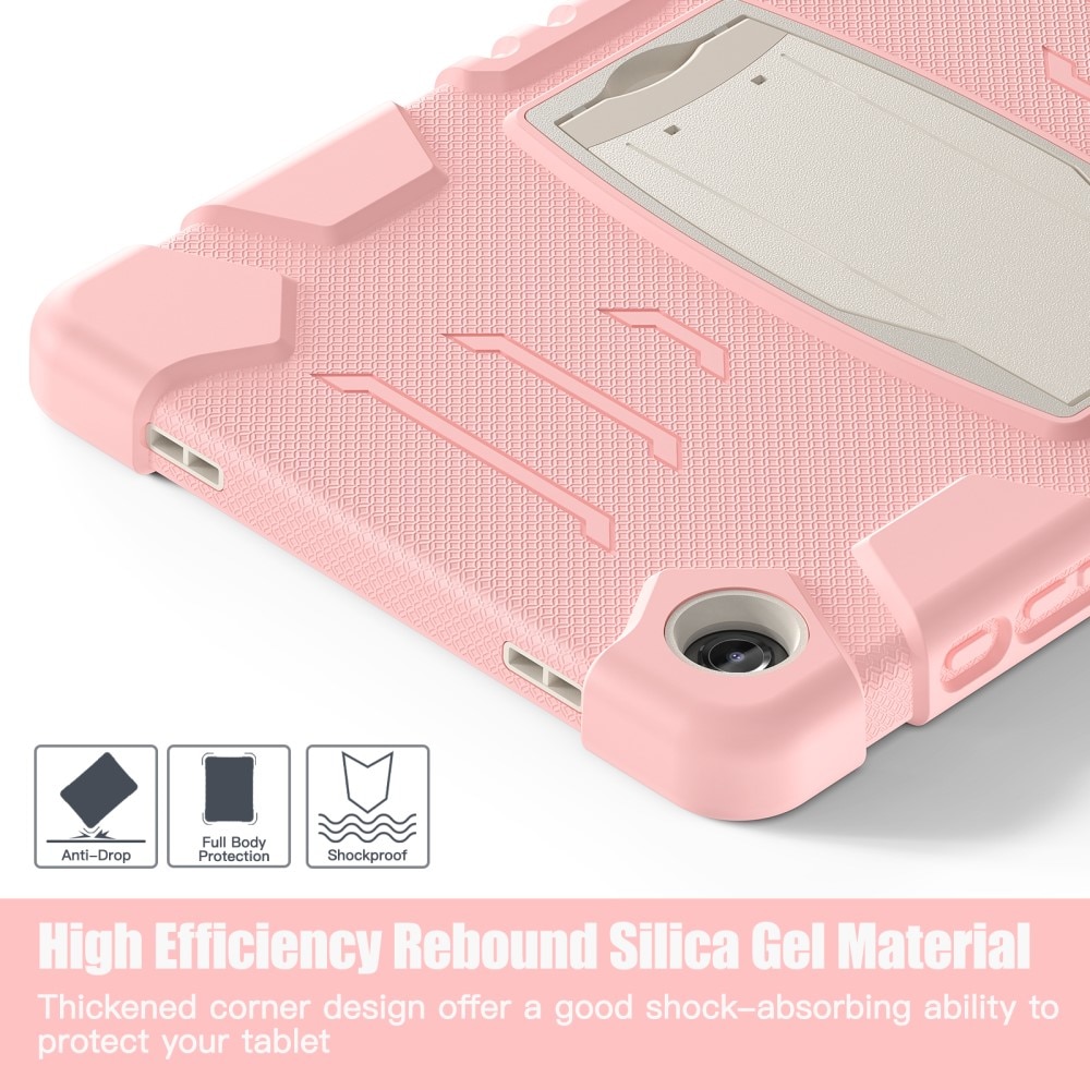 Custodia ibrida antiurto con supporto Samsung Galaxy Tab A9 Plus rosa