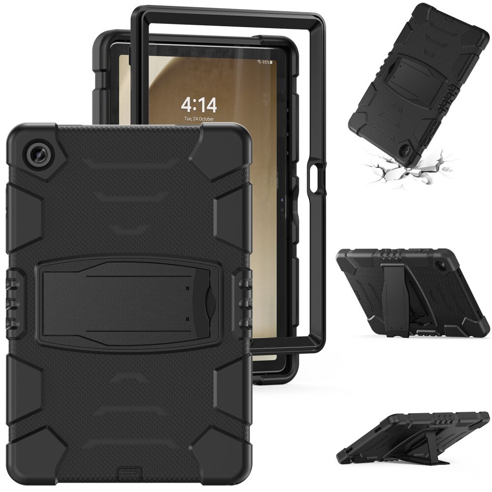 Custodia ibrida antiurto con supporto Samsung Galaxy Tab A9 Plus nero