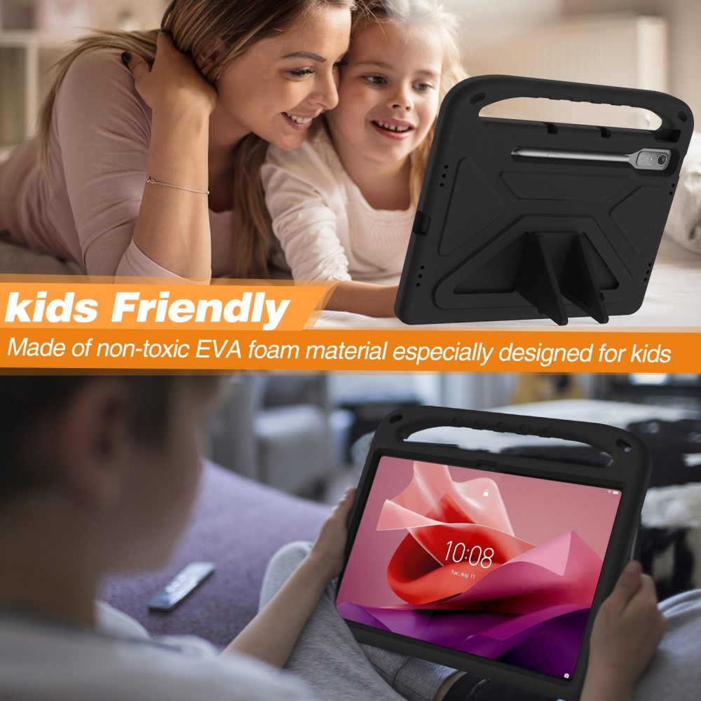 Custodia EVA con maniglia per bambini per Lenovo Tab P12 nero