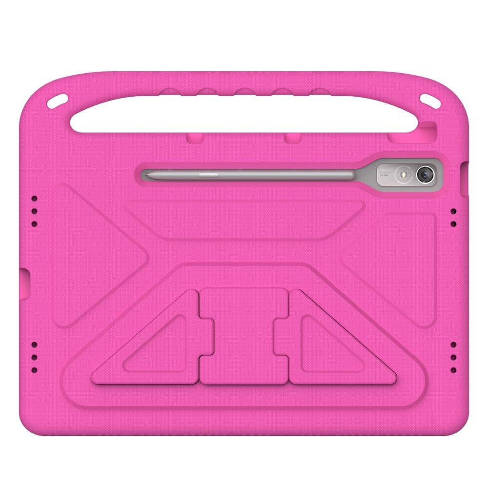 Custodia EVA con maniglia per bambini per Lenovo Tab P12 rosa