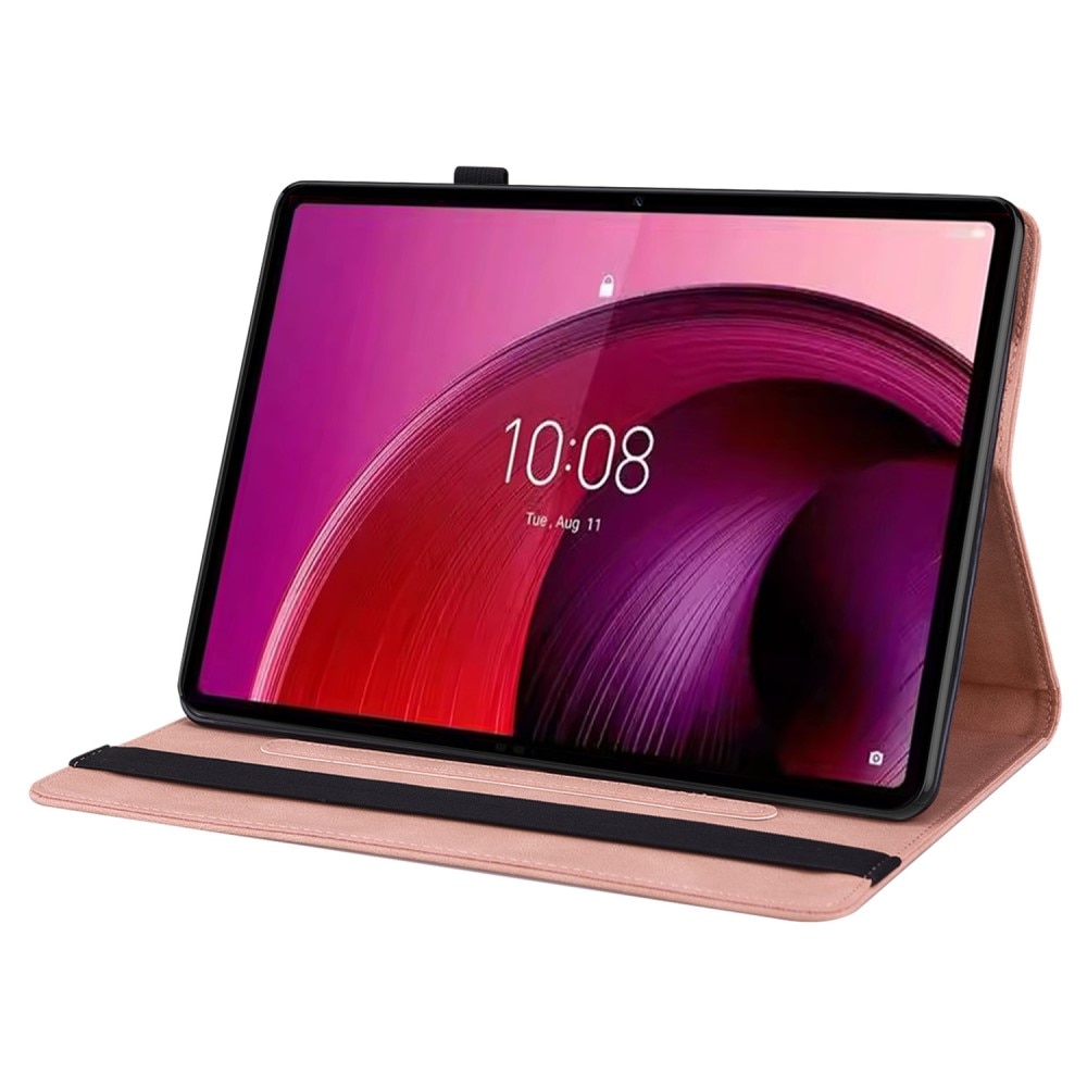 Custodia in pelle con farfalla Lenovo Tab M11 rosa