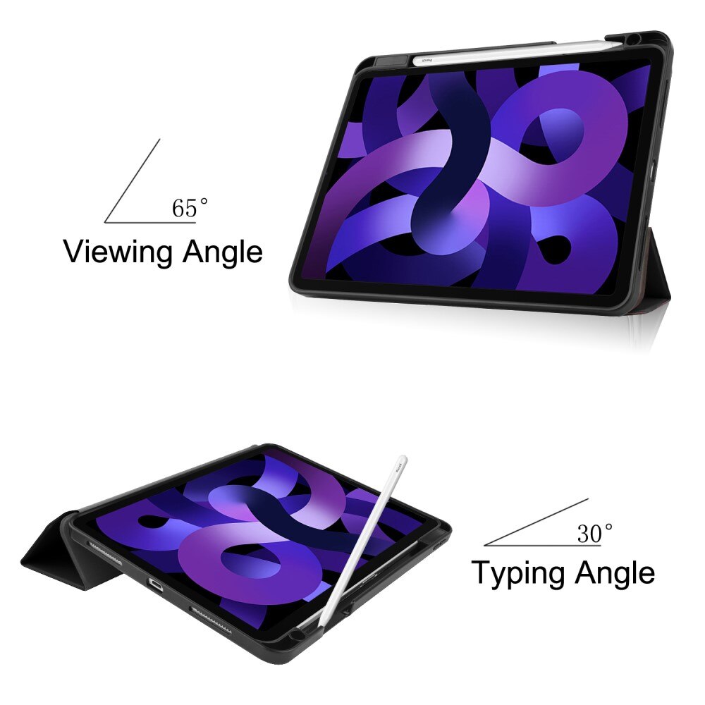 Cover Tri-Fold con portapenne iPad Air 11 6th Gen (2024) nero