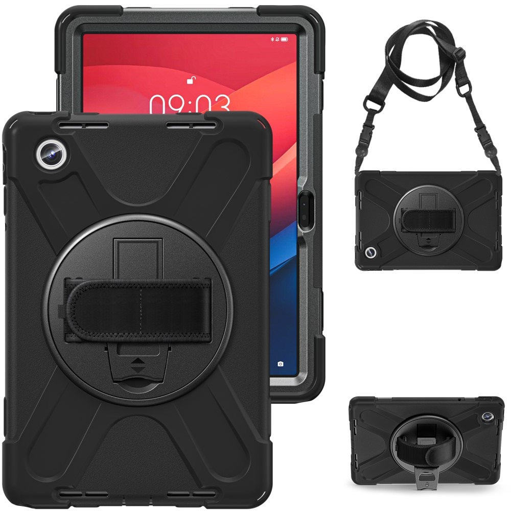 Custodia ibrida antiurto con tracolla Lenovo Tab M11 nero