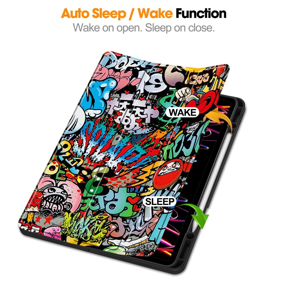 Cover Tri-Fold iPad Air 13 (2024) Graffiti