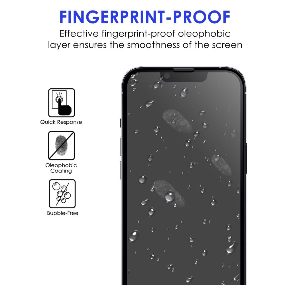 Proteggischermo per schermo intero iPhone 14 Pro Nero