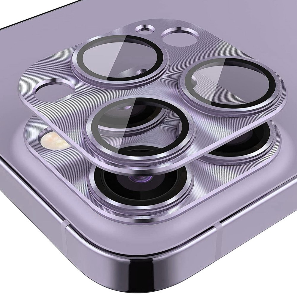 Protezioni per fotocamere Vetro Temperato Alluminio iPhone 14 Pro viola