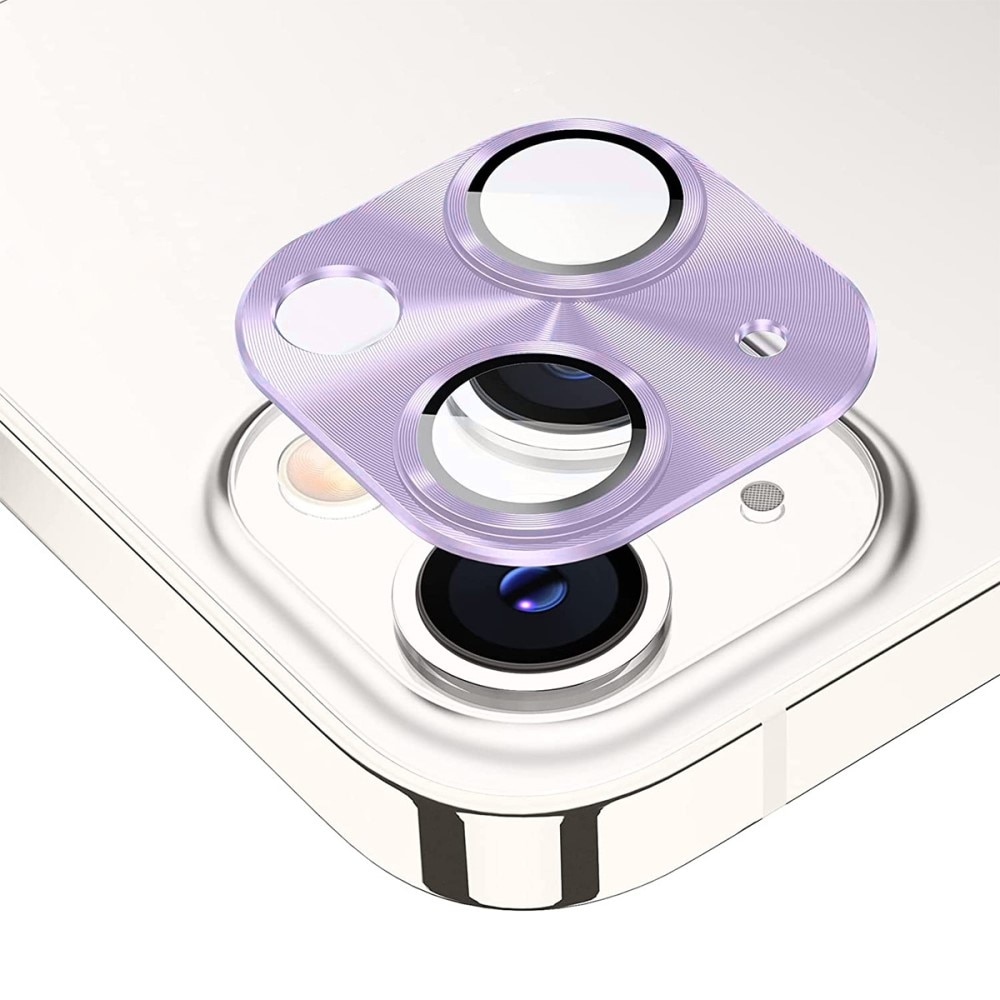Protezioni per fotocamere Vetro Temperato Alluminio iPhone 14/14 Plus Viola