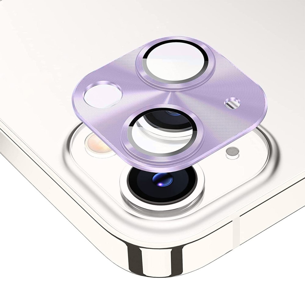 Protezioni per fotocamere Vetro Temperato Alluminio iPhone 14 Plus viola