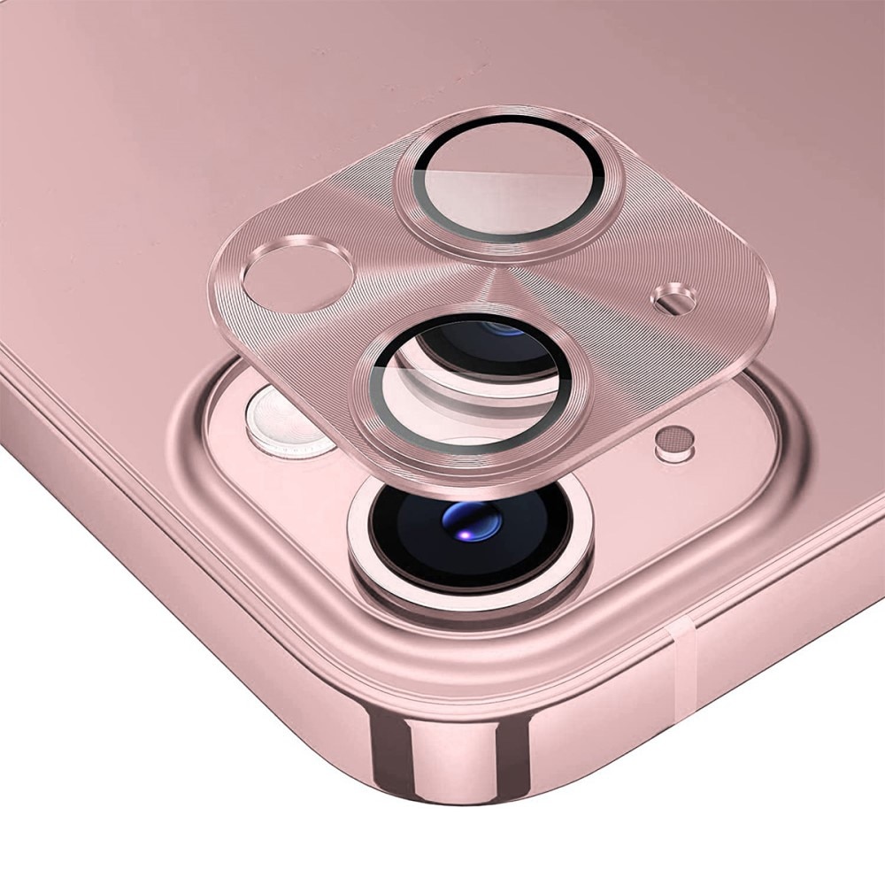 Protezioni per fotocamere Vetro Temperato Alluminio iPhone 14/14 Plus Rosa