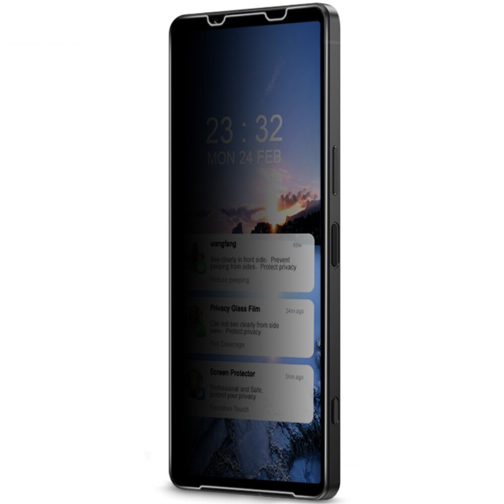 Proteggischermo effetto privacy per schermo intero Sony Xperia 1 IV Nero