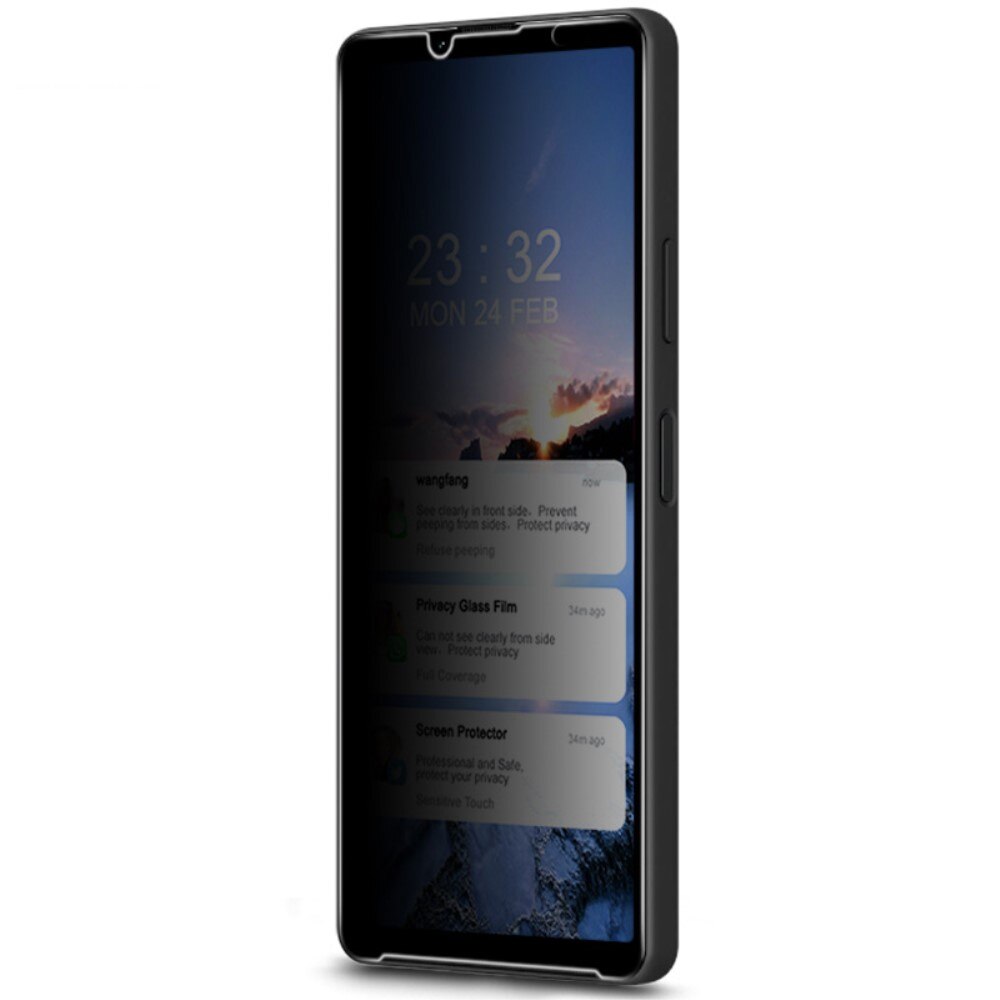 Proteggischermo effetto privacy per schermo intero Sony Xperia 10 IV Nero