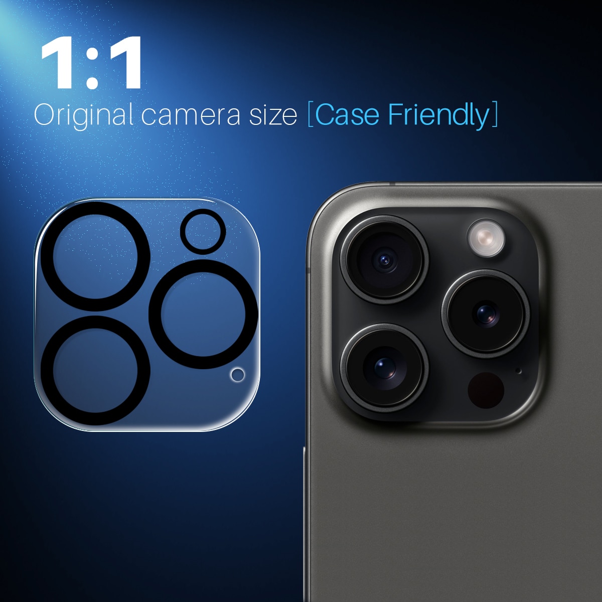 Proteggilente in vetro temperato iPhone 16 Pro (2 pezzi)