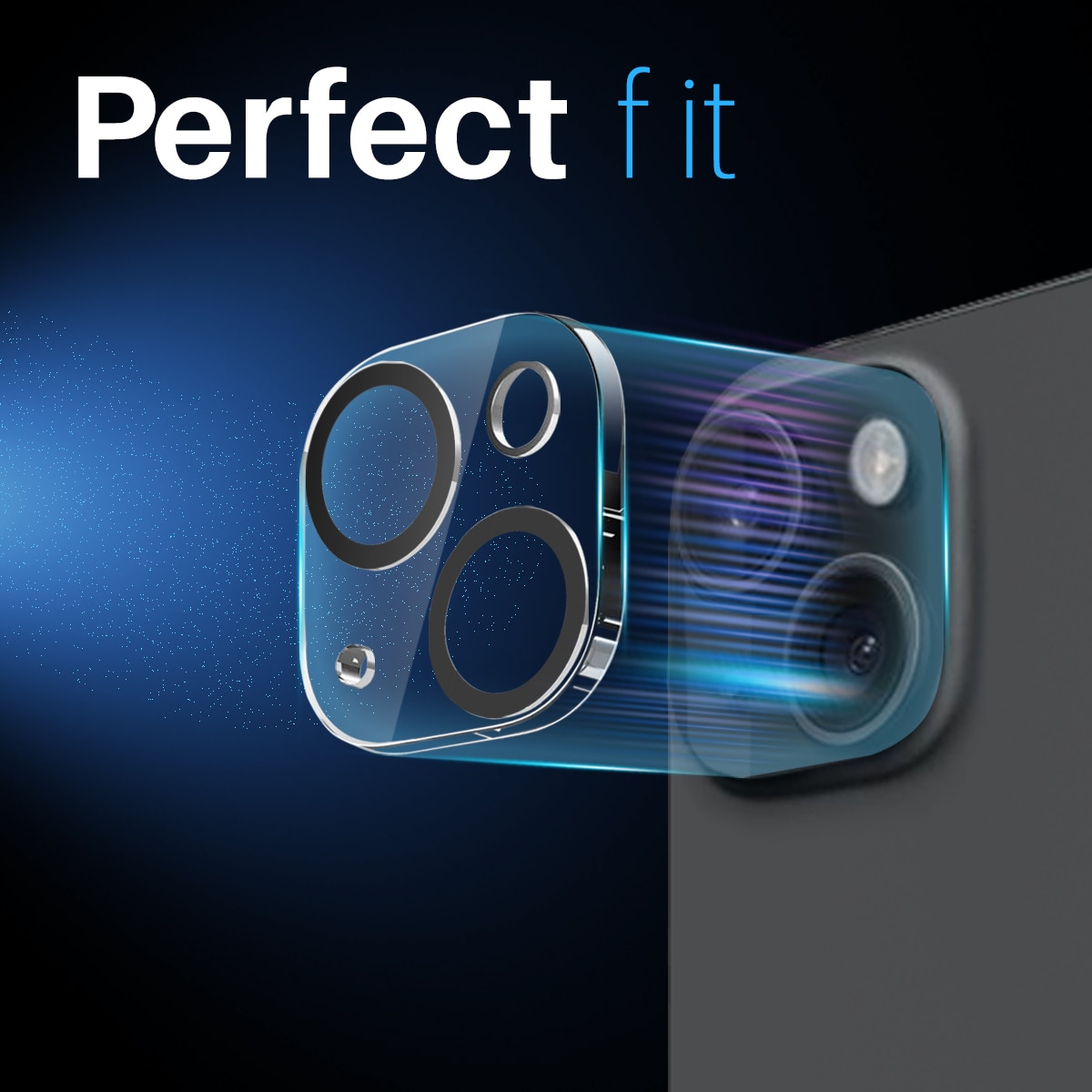 Proteggilente in vetro temperato iPhone 15 Plus (2 pezzi)
