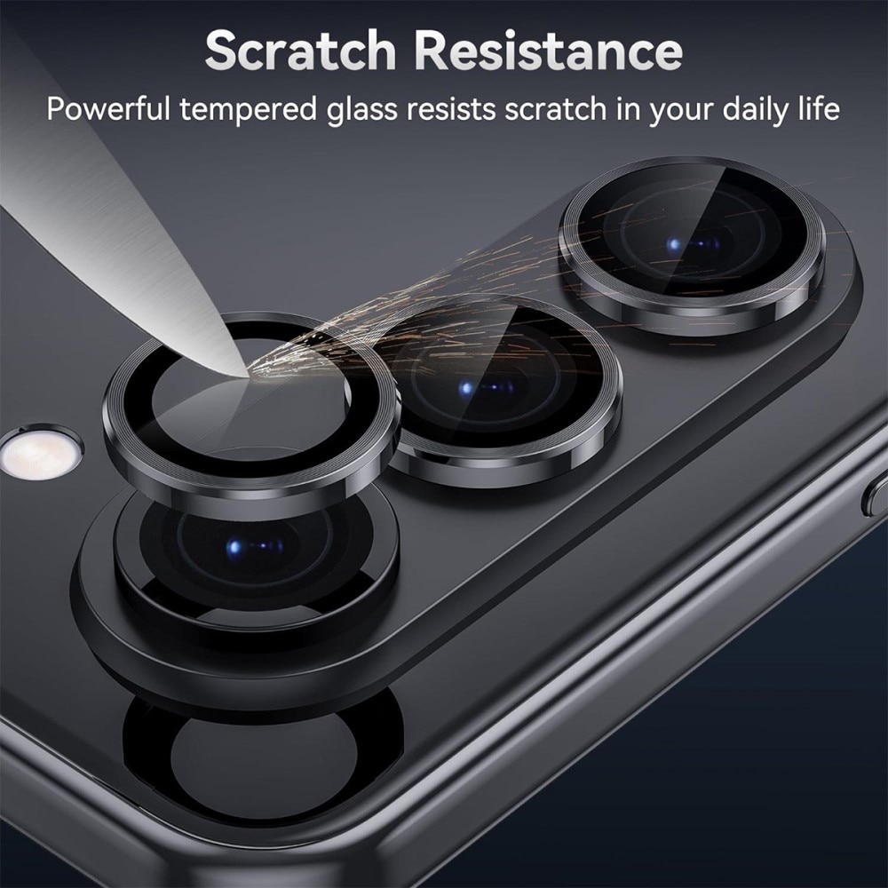 Proteggilente in vetro temperato alluminio Samsung Galaxy Z Fold 7 Nero