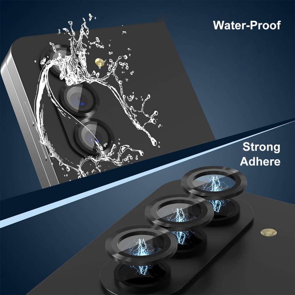 Proteggilente in vetro temperato alluminio Samsung Galaxy Z Fold 7 Nero