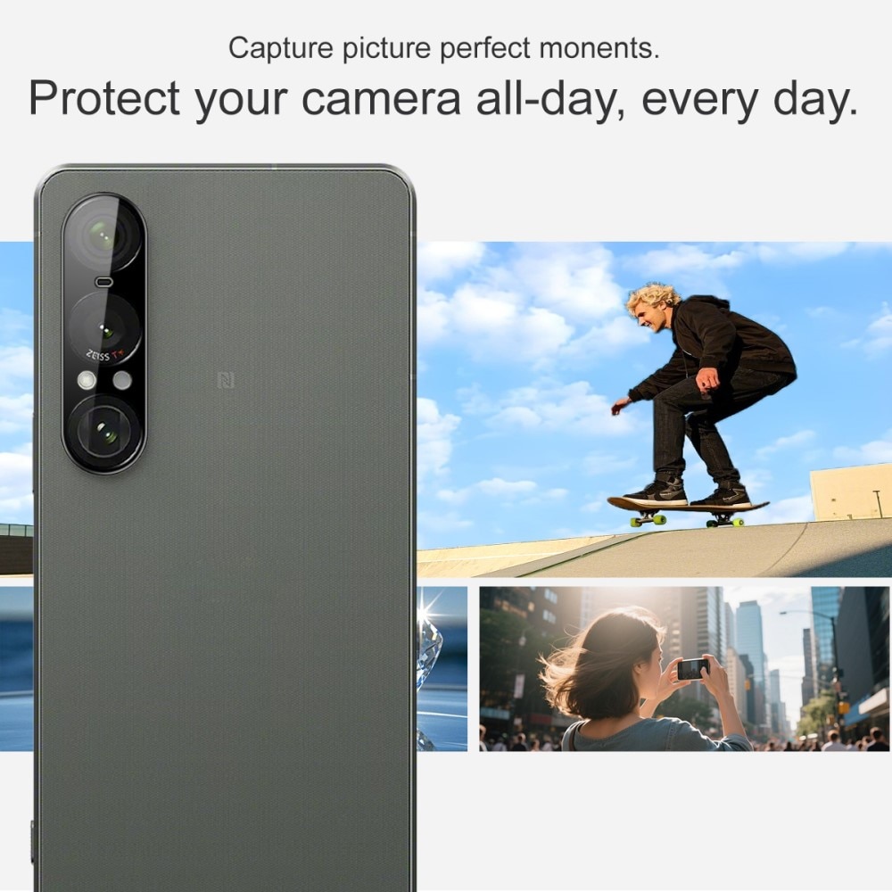 Proteggilente in vetro temperato da 0,2 mm Sony Xperia 1 VII Nero