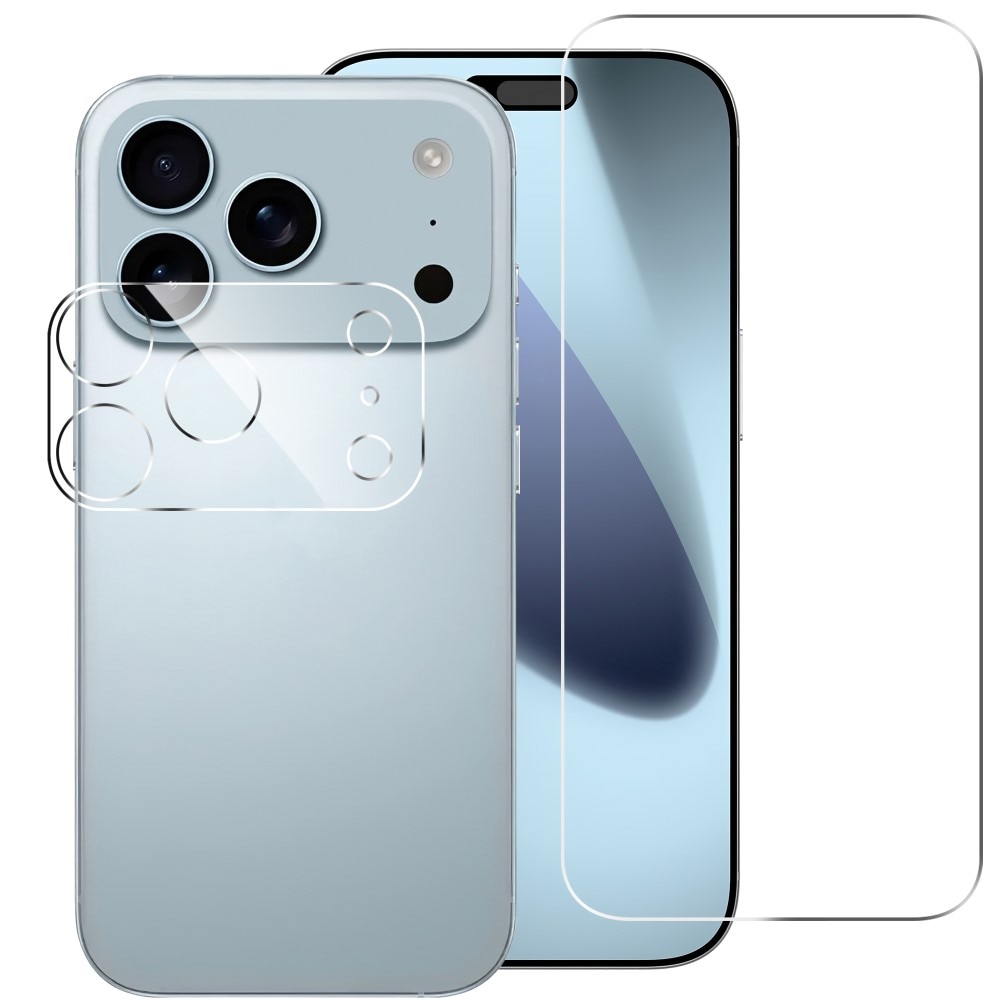 Protezione fotocamera e schermo in vetro temperato iPhone 17 Pro Max