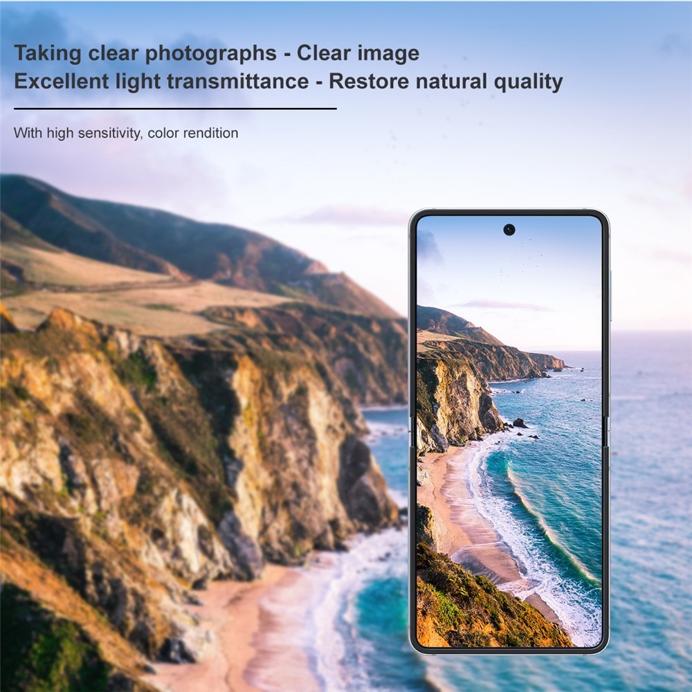 Prottegischermo esterno e Prottegilente Vetro Temperato Samsung Galaxy Z Flip 7 Trasparente