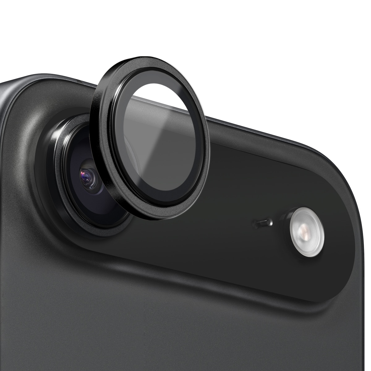 Proteggilente in vetro temperato alluminio iPhone 17 Air Nero