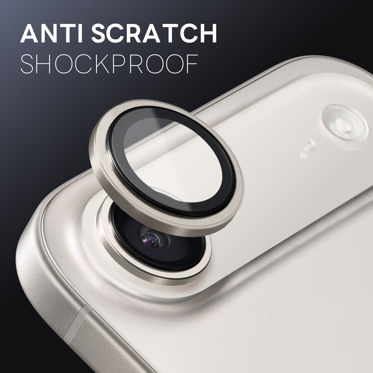 Proteggilente in vetro temperato alluminio iPhone 17 Air Grigio
