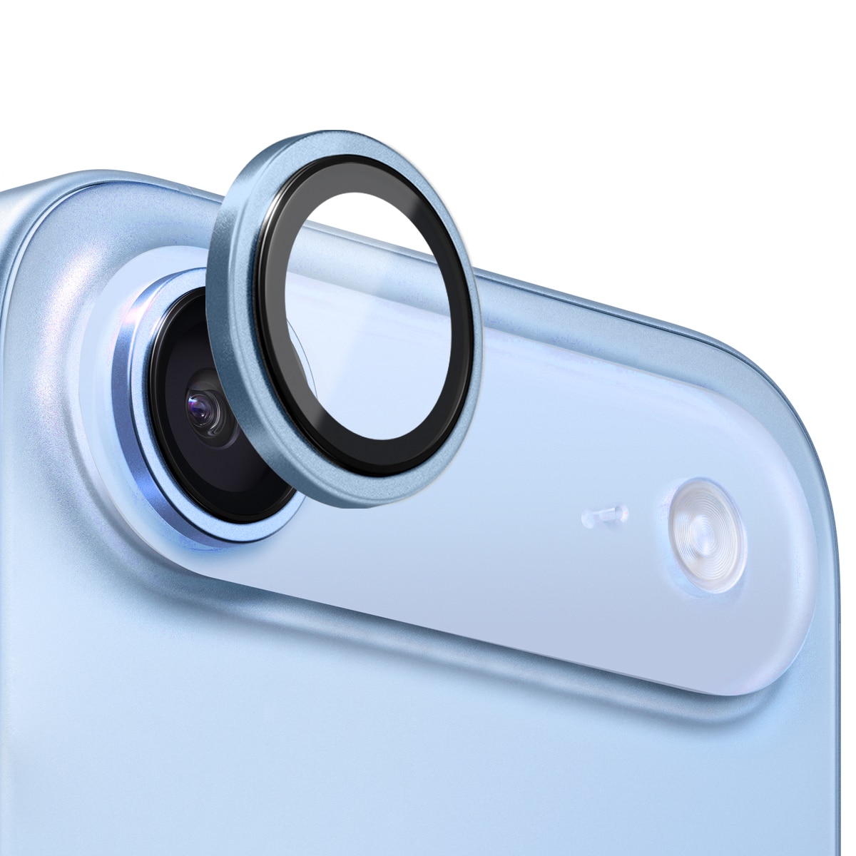 Proteggilente in vetro temperato alluminio iPhone 17 Air Blu