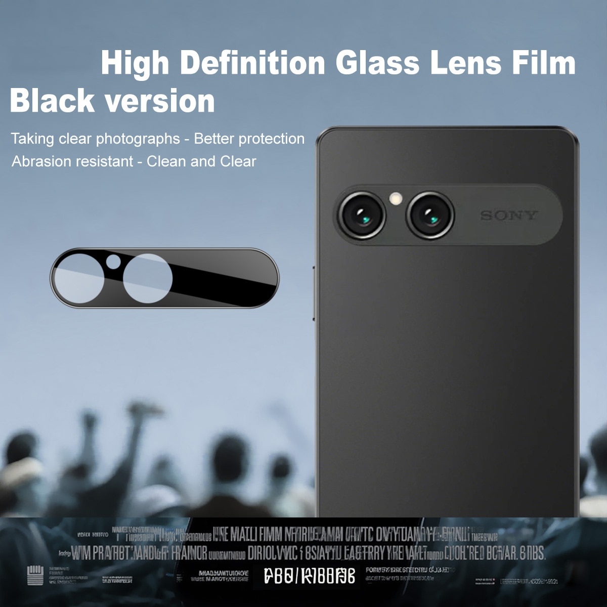 Proteggilente in vetro temperato da 0,2 mm Sony Xperia 10 VII Nero