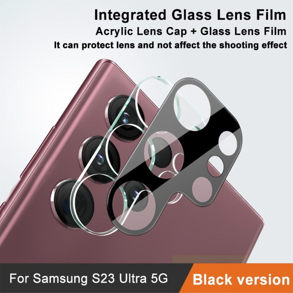 Proteggilente in vetro temperato da 0,2 mm Samsung Galaxy S23 Ultra nero