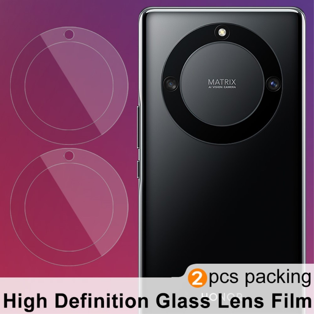 Proteggilente in vetro temperato da 0,2 mm (2 pezzi) Honor Magic5 Lite trasparente