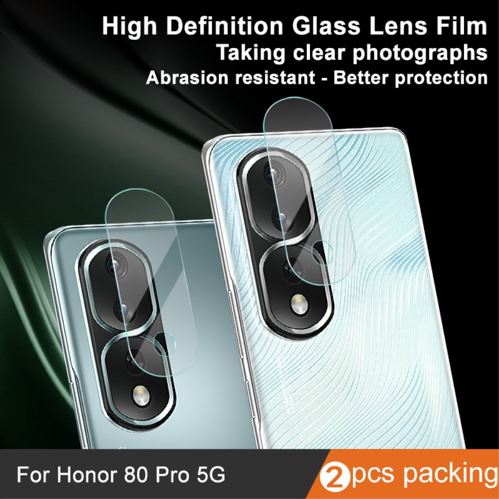 Proteggilente in vetro temperato da 0,2 mm (2 pezzi) Honor 80 Pro trasparente