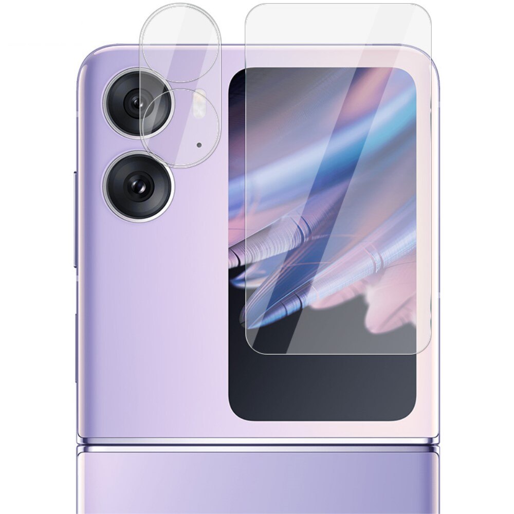 Prottegischermo esterno e Prottegilente Vetro Temperato Oppo Find N2 Flip Trasparente