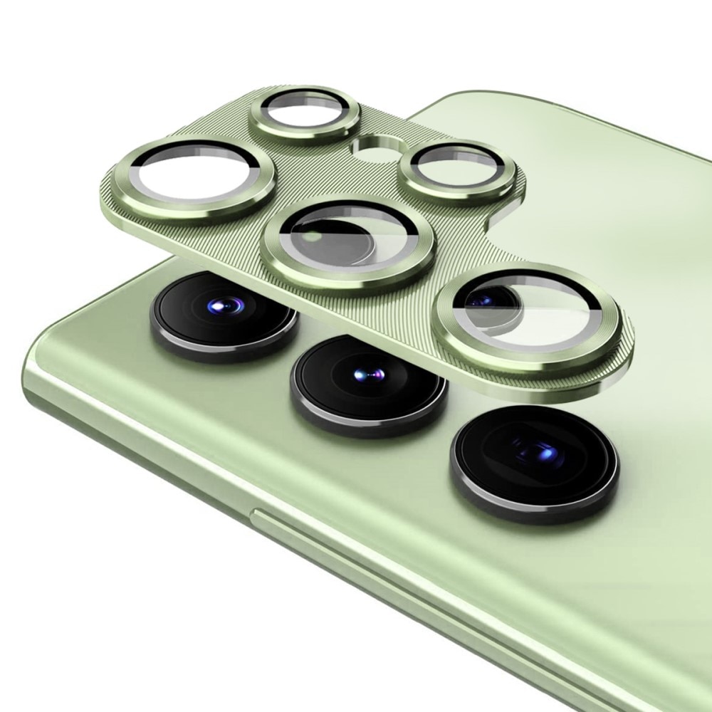 Protezioni per fotocamere Vetro Temperato Alluminio Samsung Galaxy S23 Ultra verde
