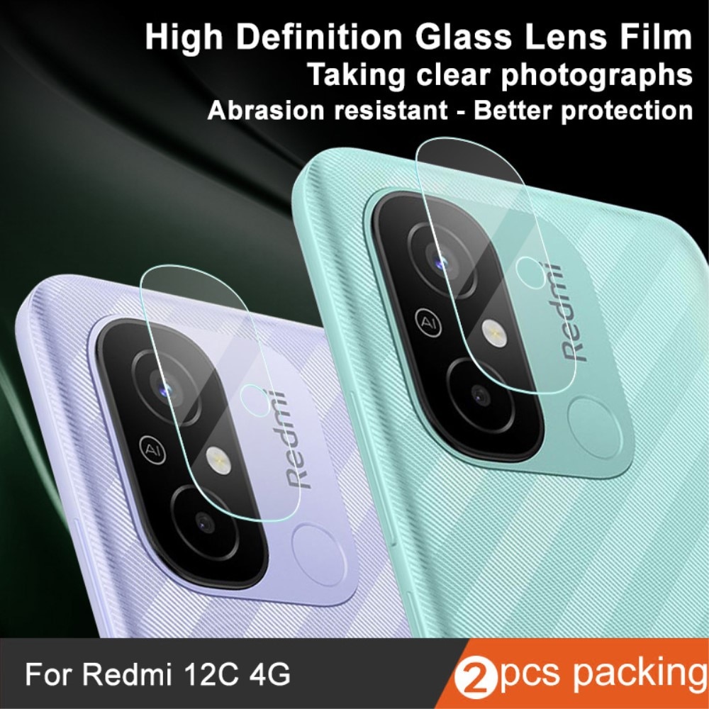 Proteggilente in vetro temperato da 0,2 mm (2 pezzi) Xiaomi Redmi 12C trasparente