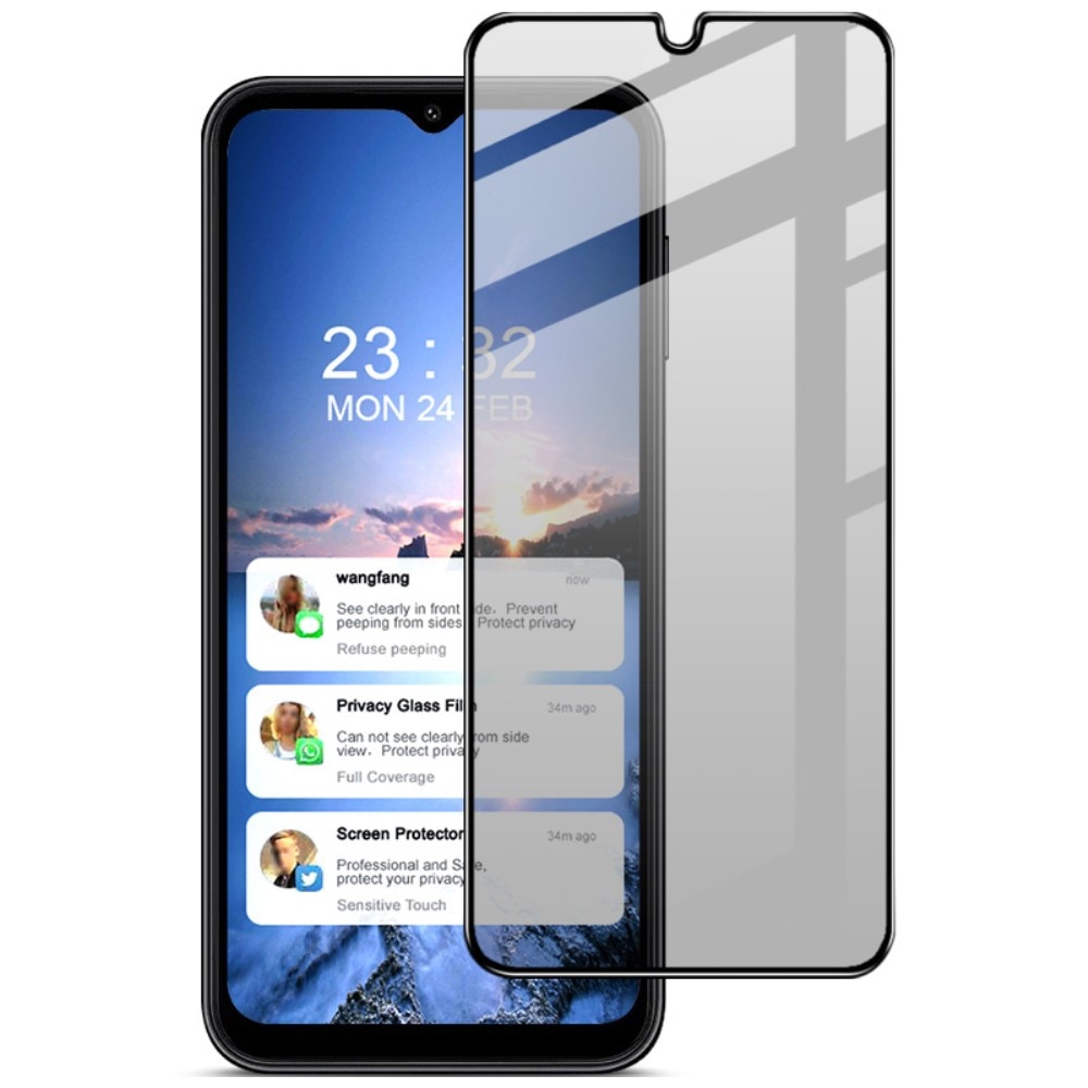 Proteggischermo effetto privacy per schermo intero Samsung Galaxy A14 Nero