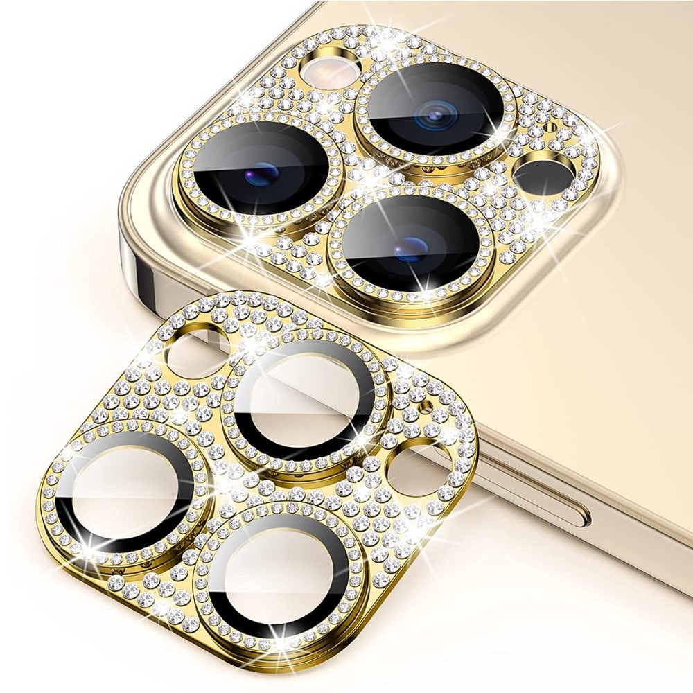 Protezioni per fotocamere Vetro Temperato Luccichio Alluminio iPhone 13 Pro oro