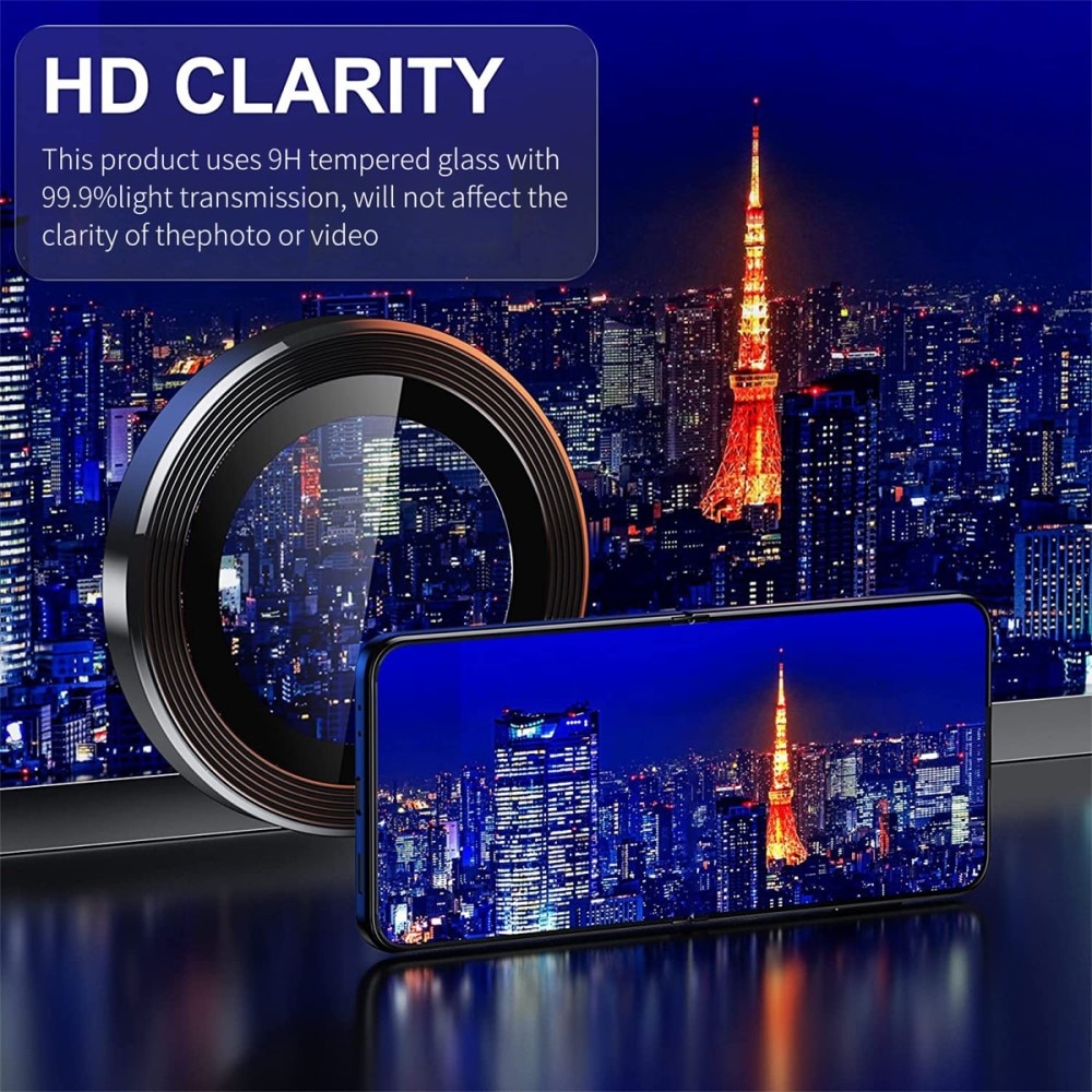 Proteggilente in vetro temperato alluminio Samsung Galaxy Z Flip 4 arcobaleno